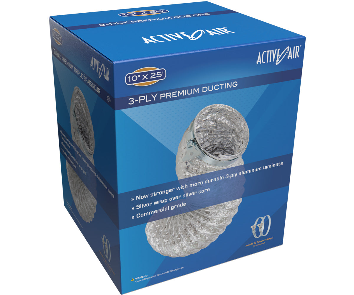 Active Air Premium Ducting, 10″ x 25′