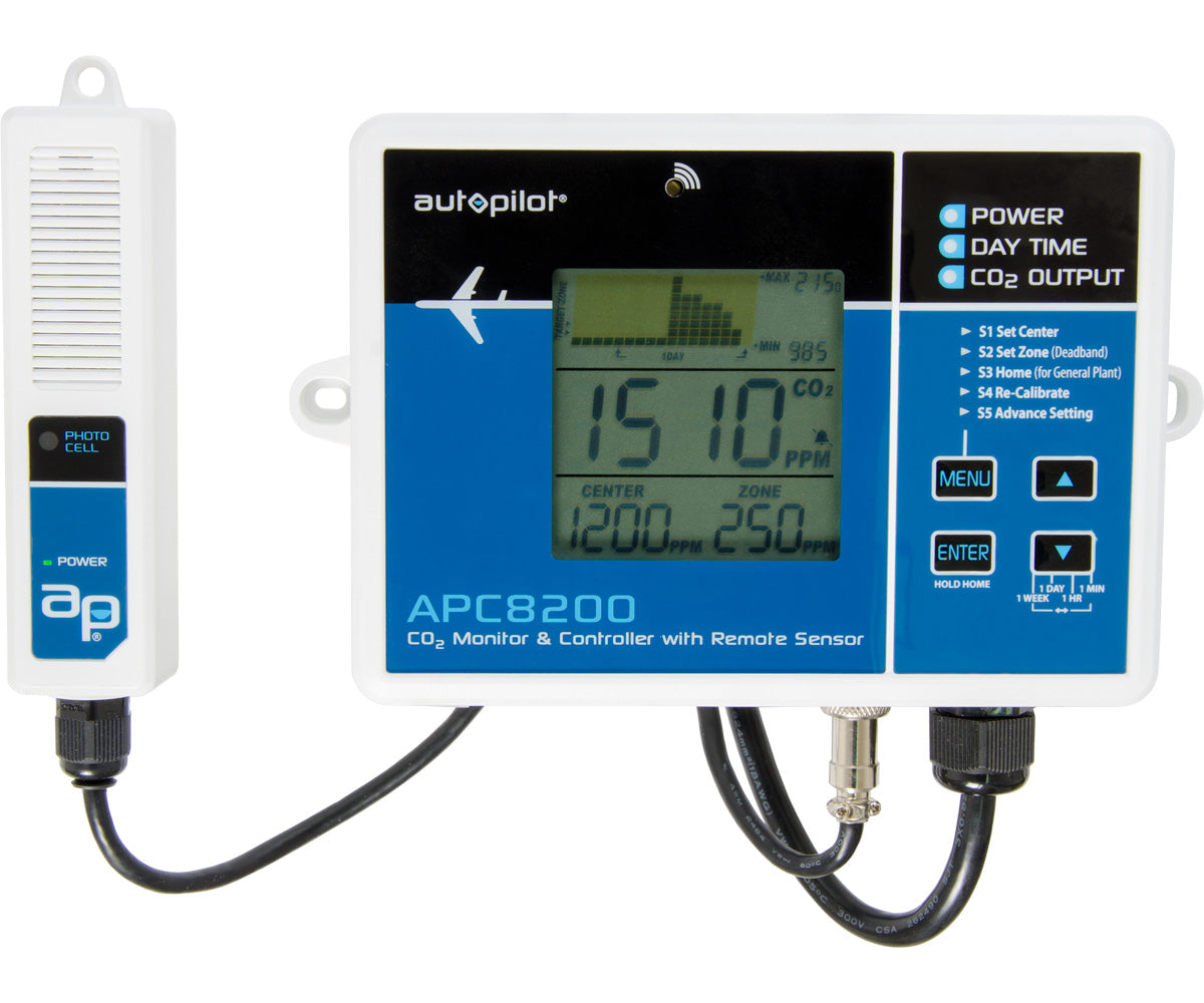 Autopilot CO2 Monitor & Controller w/15′ Remote Sensor