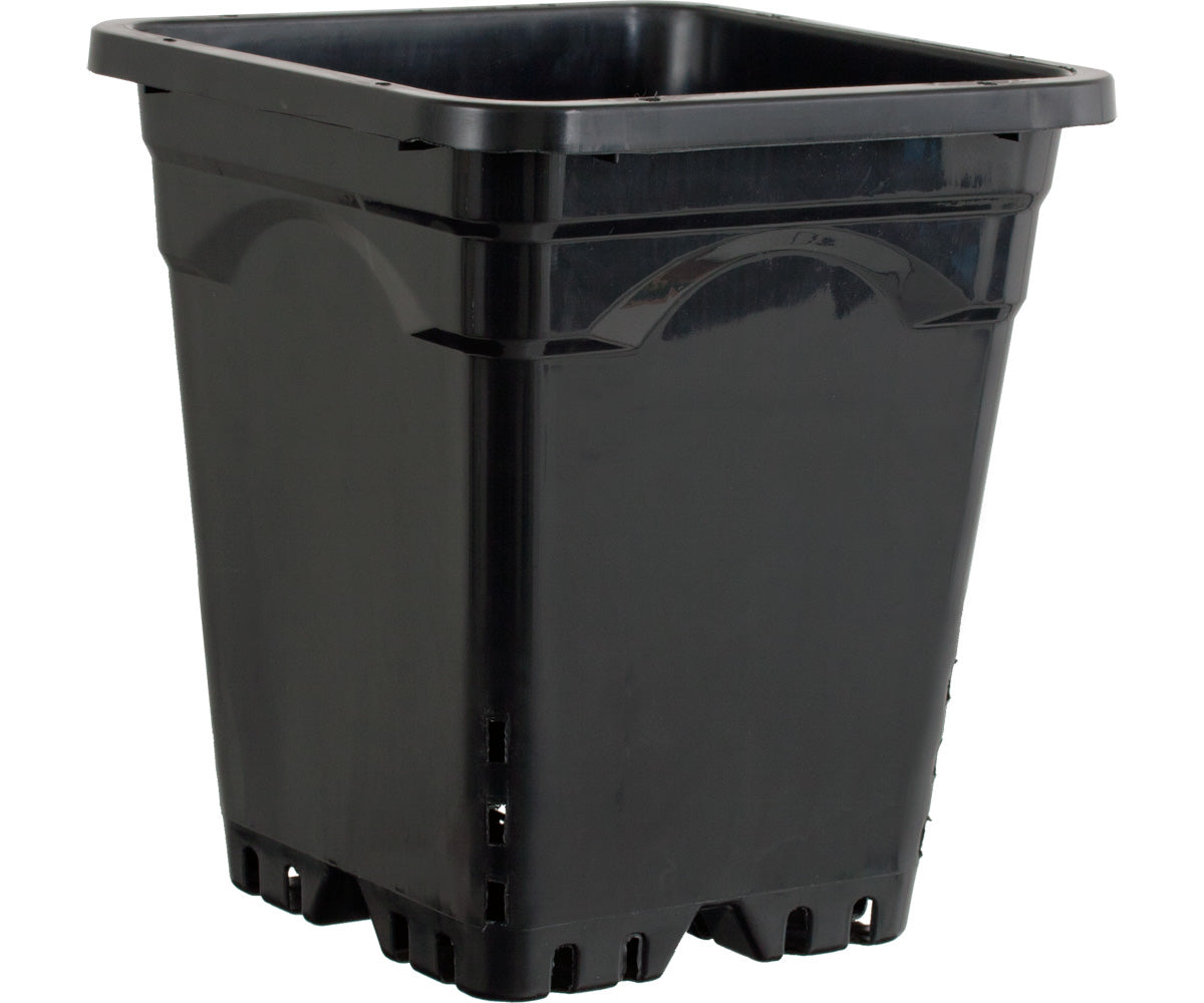 Active Aqua 12″ x 12″ Square Black Pot, 12″ Tall, case of 24