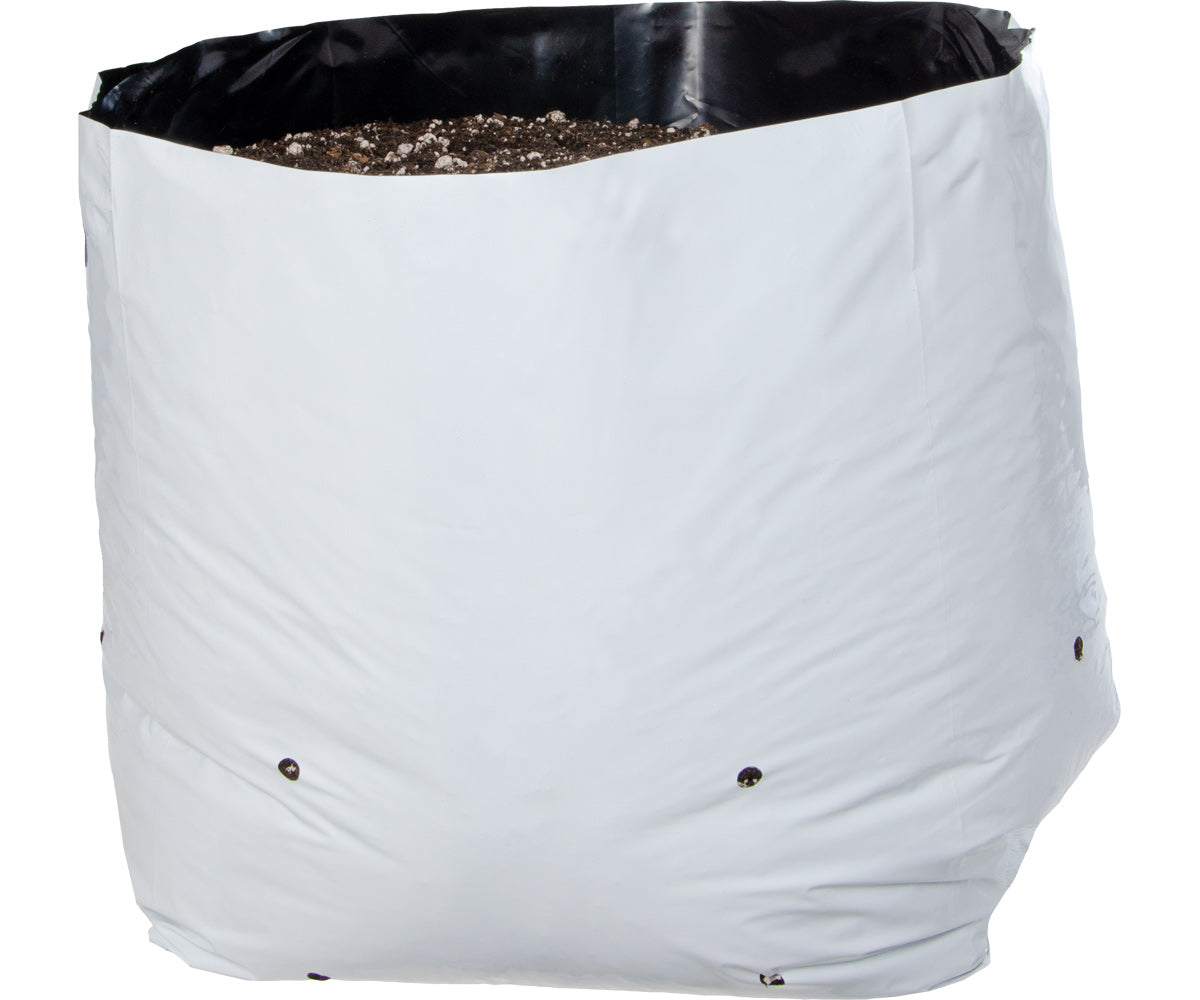 Hydrofarm Black & White Grow Bag, 10 gal (20 packs of 10)