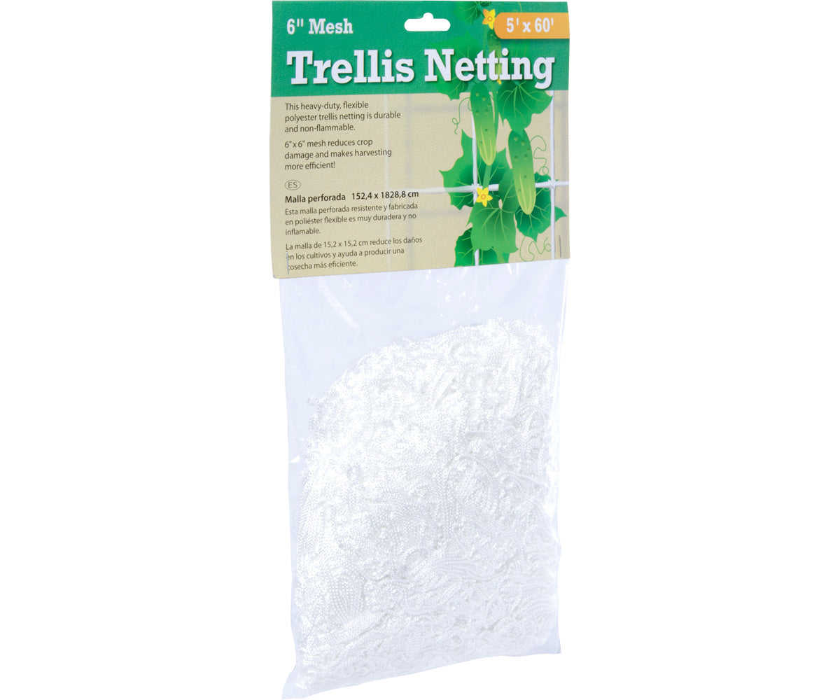 Trellis Netting 6″ Mesh, woven, 5′ x 60′