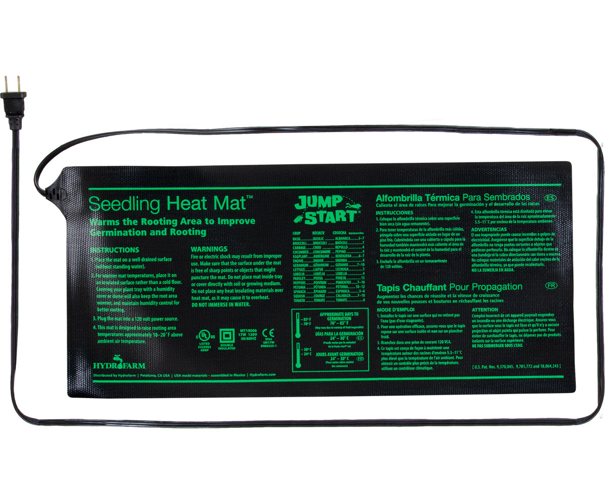 Jump Start Seedling Heat Mat, 8.875″ x 19.5″, 17W