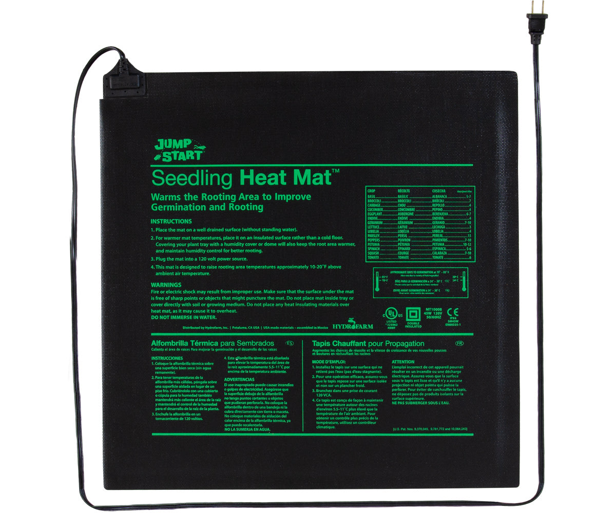 Jump Start Seedling Heat Mat, 20″ x 20″, 45W