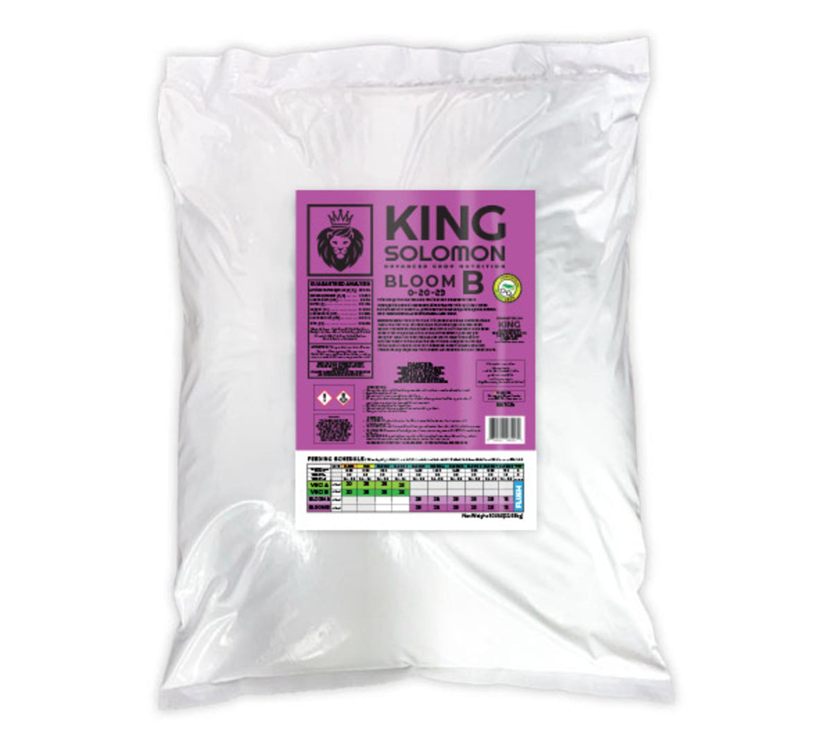 King Solomon Bloom B Commercial Dry Nutrient, 50 lb bag
