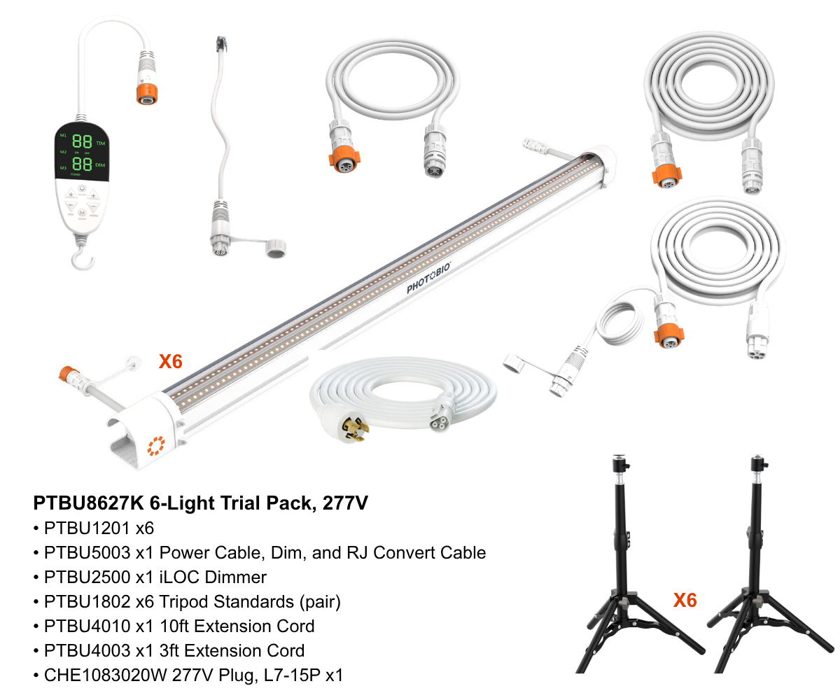 PHOTOBIO IU 6-Light Trial Pack, 277V