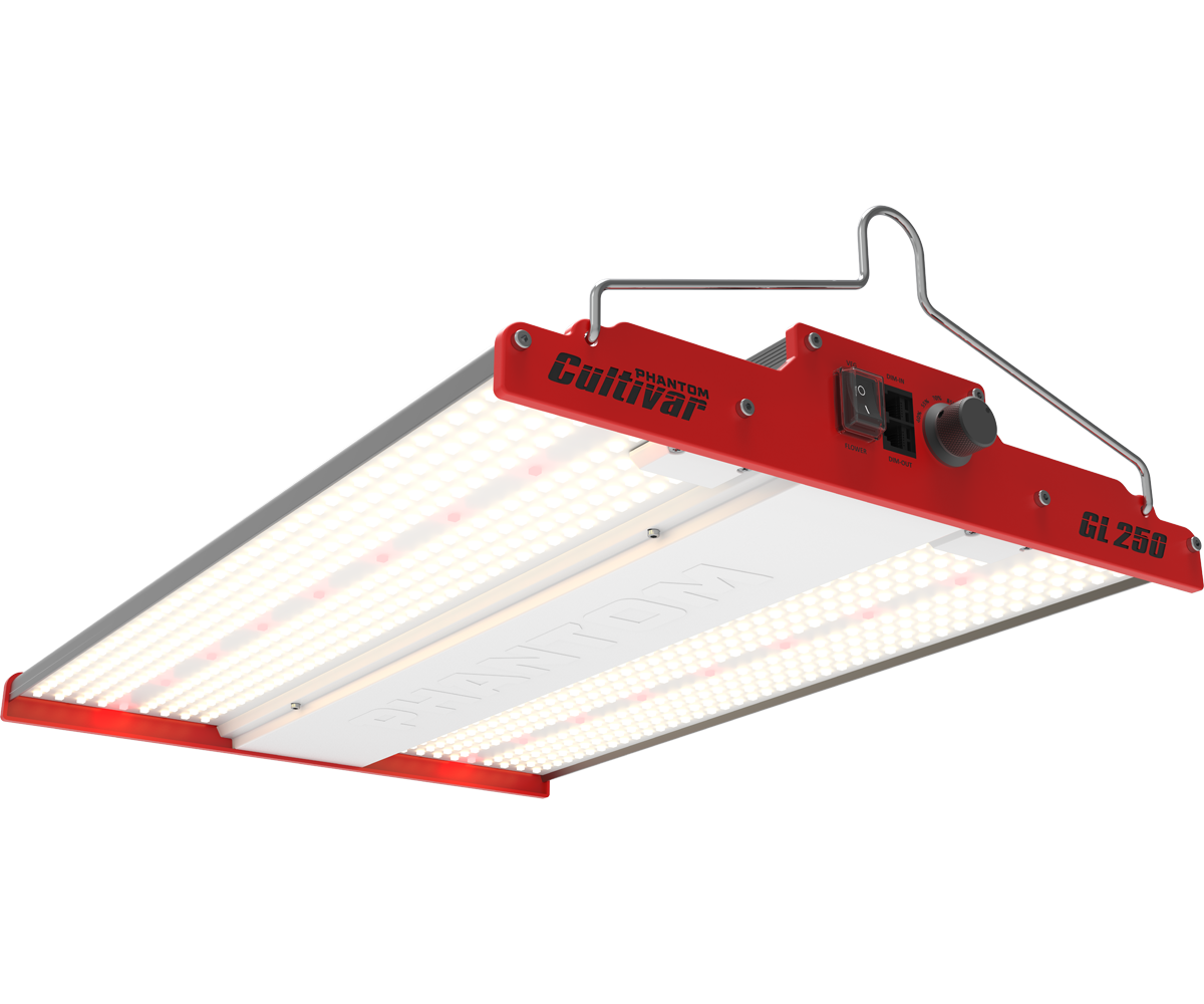 PHANTOM Cultivar GL250 LED Grow Light, 250W (10′ 110-120V Plug)
