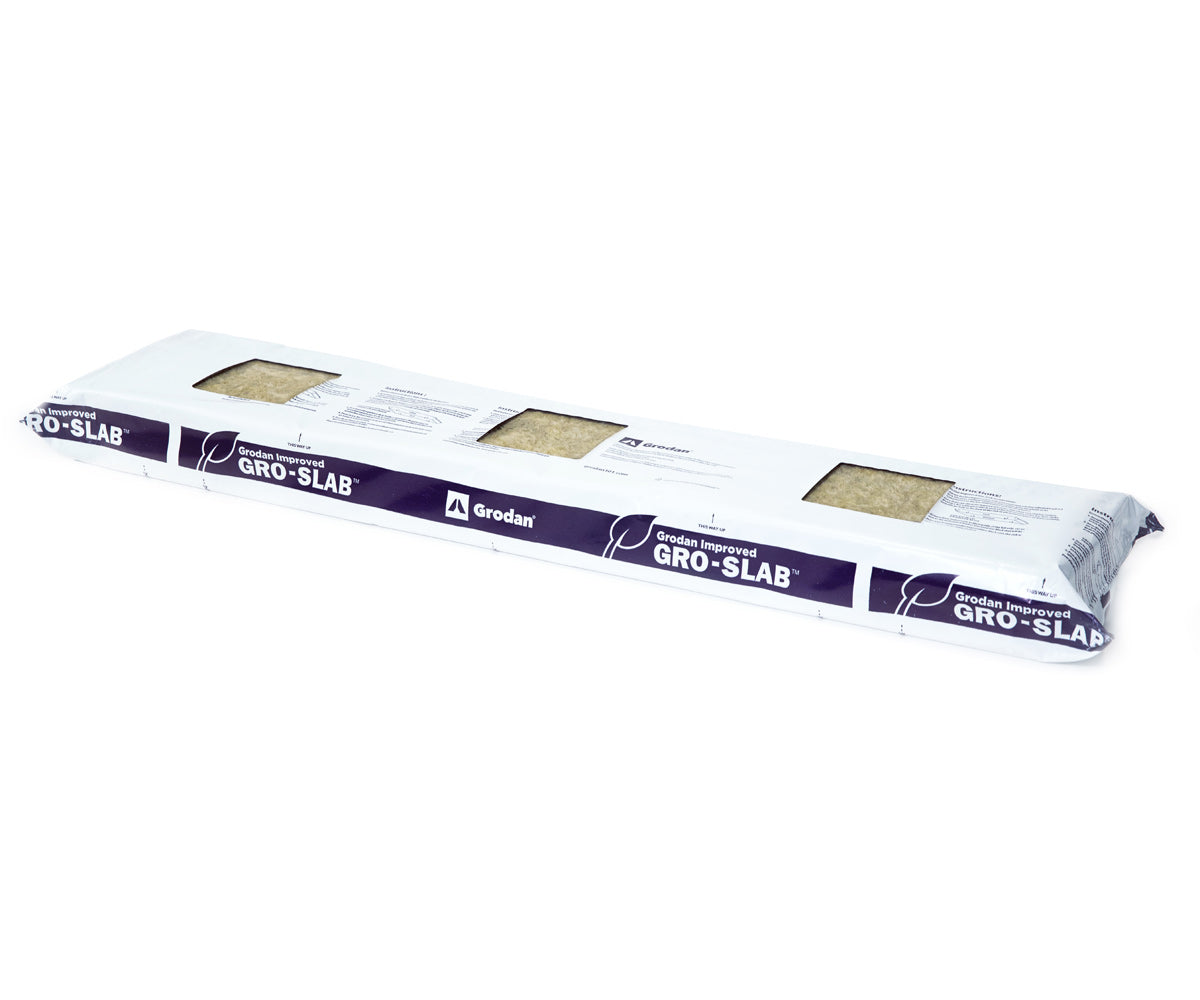 Grodan Improved Gro-Slab, 36 x 8 x 3 with three 4 x 4 pre-cut holes
