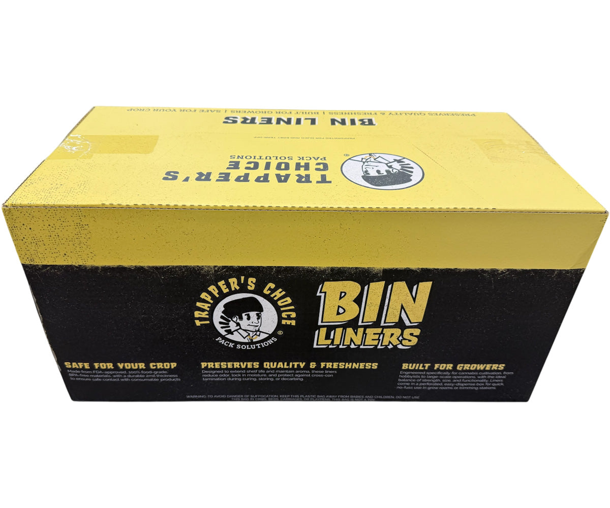 Trapper’s Choice Bin Liners, 54” x 36” (2 mil) roll of 100