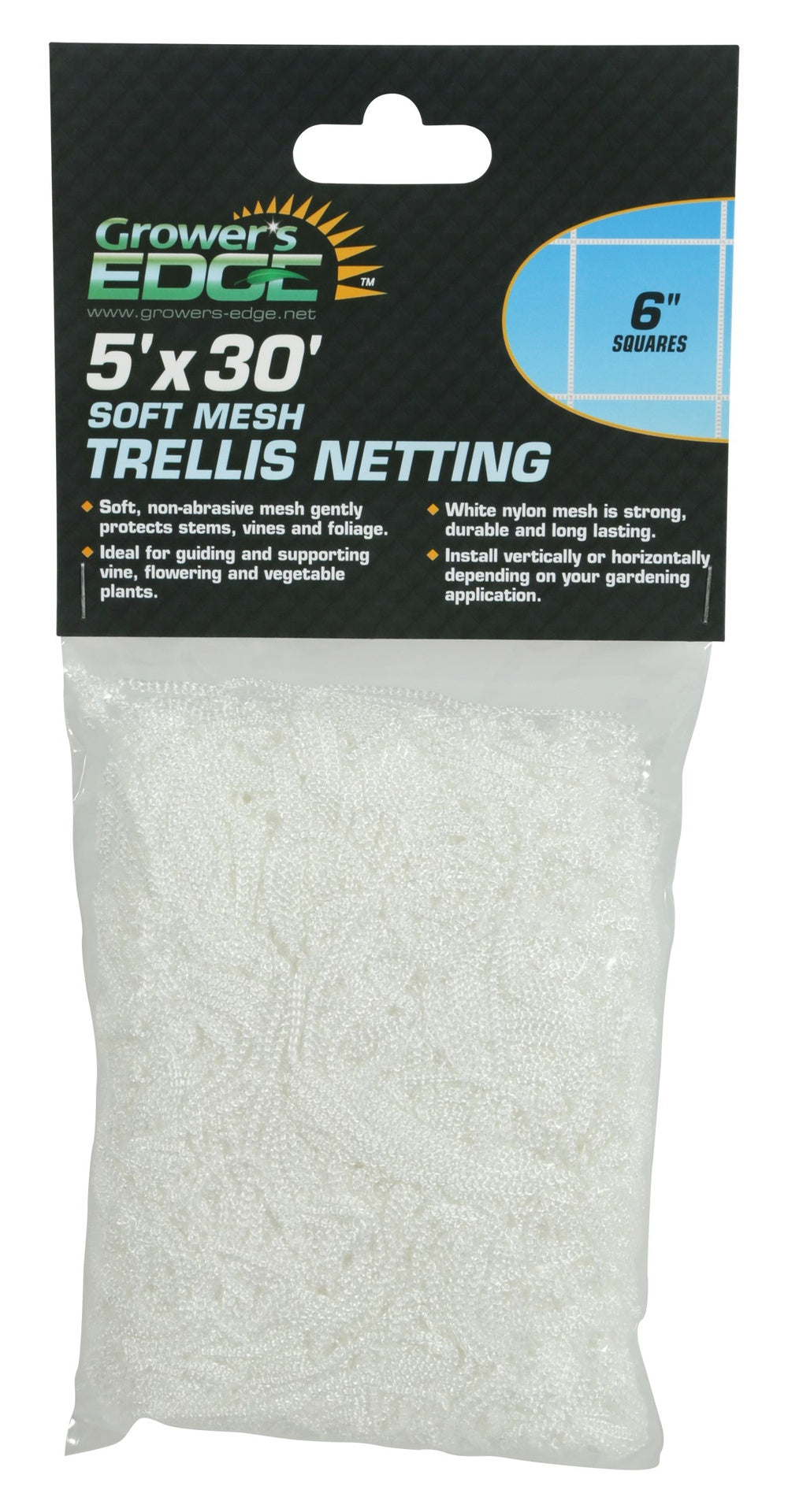 Grower's Edge® Soft Mesh Trellis Netting 5ft x 30in