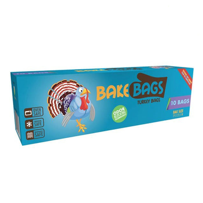 Bake Bags Heavy Duty Turkey Bags 5 Gallon 19" x 23.5" (10 Pack)