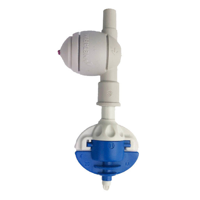 Netafim VibroNet Sprinkler, Blue Nozzle with Check Valve 10.6GPH (25pcs/Bag)