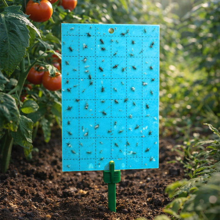 GROW1 Sticky Card Traps Blue 3" x 5" (10 Pack)