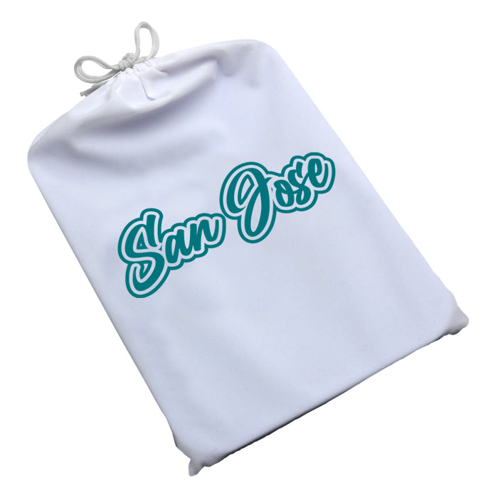 Dope Trays x San Jose – White Background Teal logo