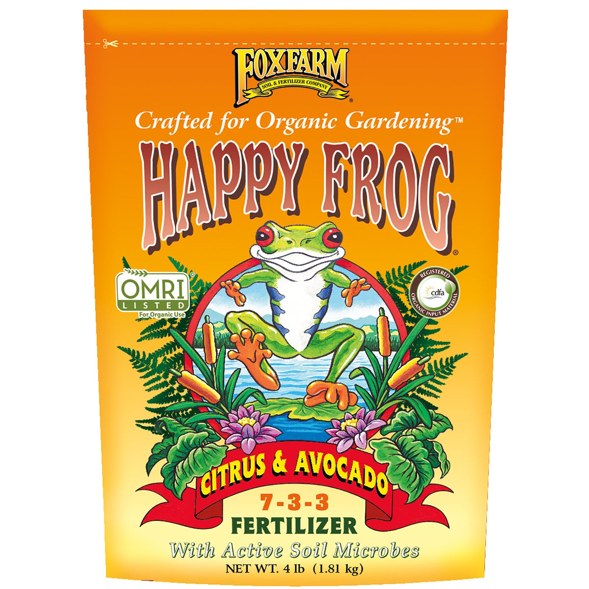 FoxFarm® Happy Frog® Citrus & Avocado Fertilizer 7-3-3 4lb