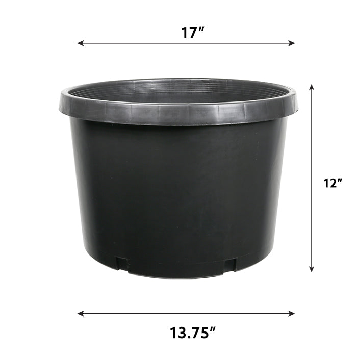 10 Gal Squat Injection Molded Pot - USA