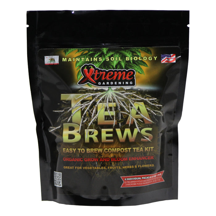 Xtreme Gardening Xtreme Tea Brews easy-to-use compost tea 80g (5 gal) 2Pak 20 ct DISPL, 2/cs