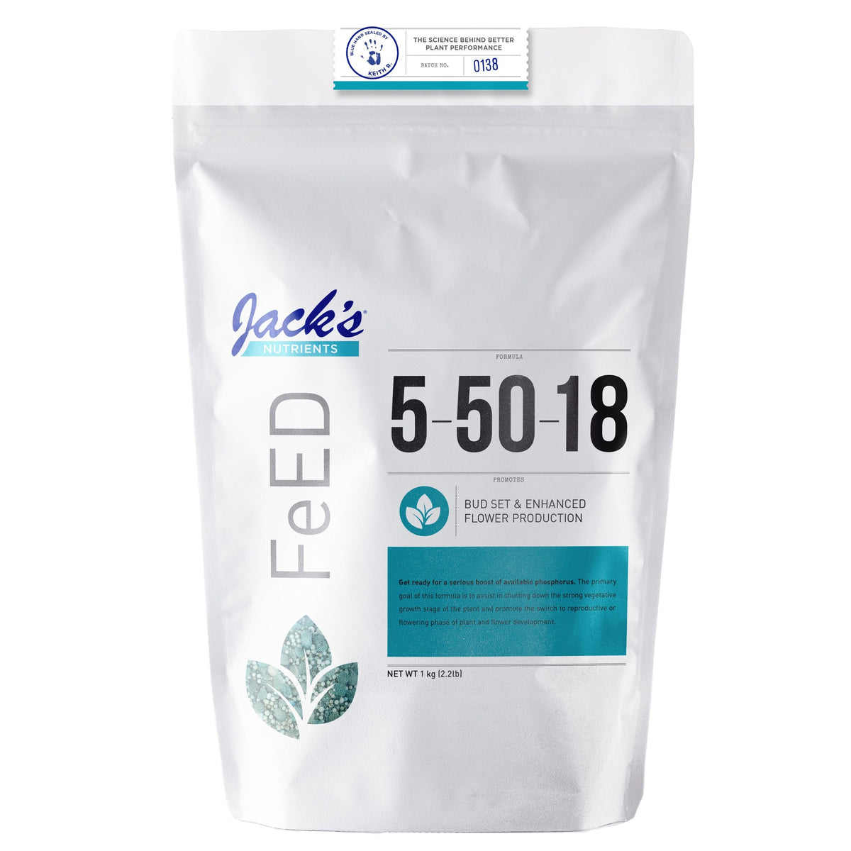 Jack's® Nutrients FeED 5-50-18 UltraViolet Fertilizer 2.2lb