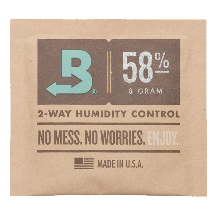 Boveda 2-Way Humidity Control Pack 58% RH 8g Bulk Individually Wrapped (300pcs/Case)