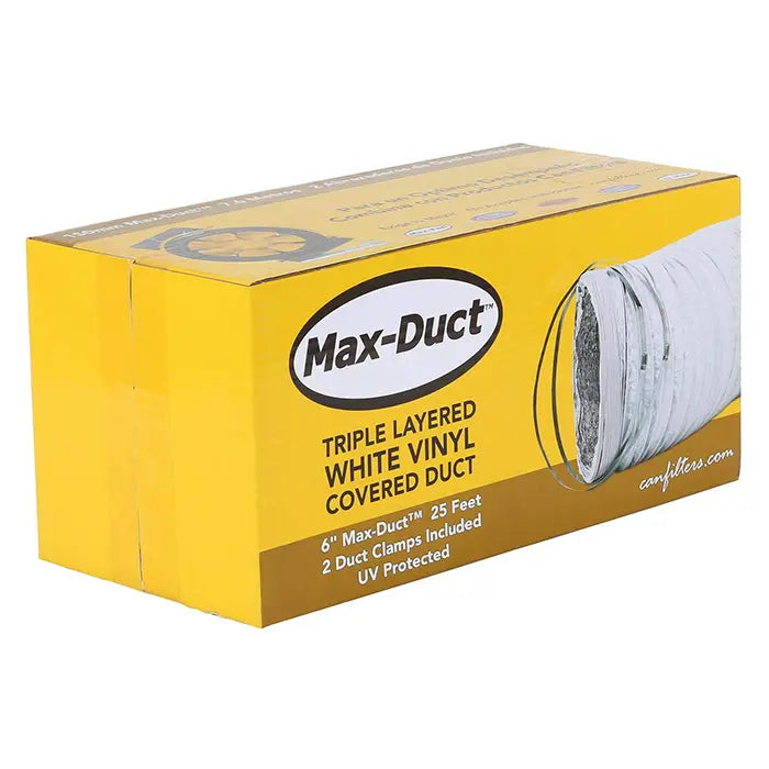 Can-Fan Max-Duct White Vinyl Ducting 6in x 25ft