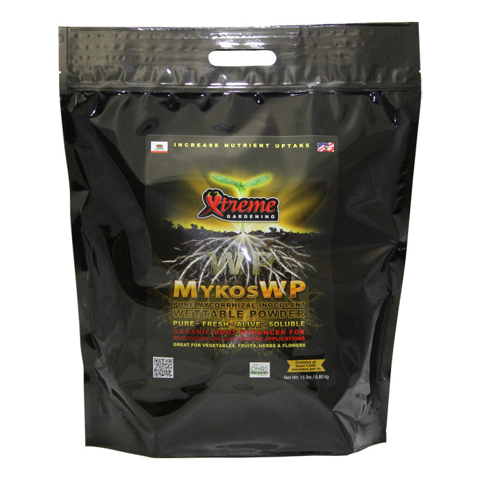 Xtreme Gardening MYKOS WP pure mycorrhizal wettable powder 15 lb, 2/cs