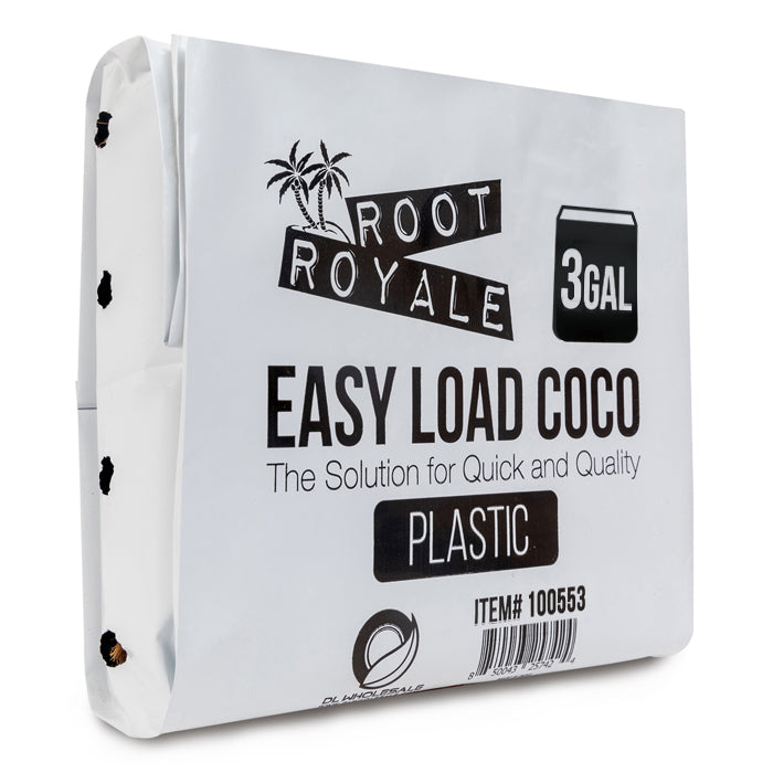 Root Royale Easy Load Coco Plastic Grow Bags 3 Gallon