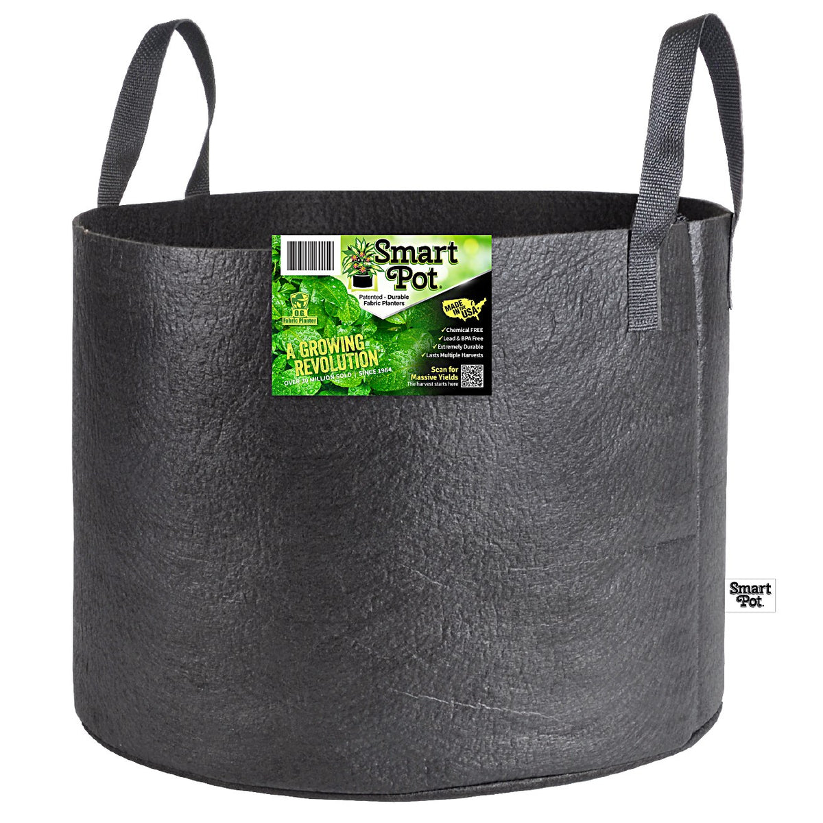 Smart Pot Original Fabric Planter 25gal - Strap Handles