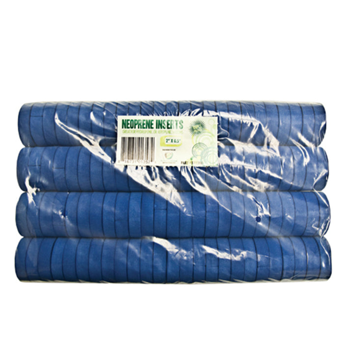 GROW1 Neoprene Inserts Blue 2in (100pcs/Pack)