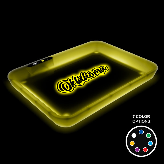 Dope Trays x Oklahoma - Yellow background White logo