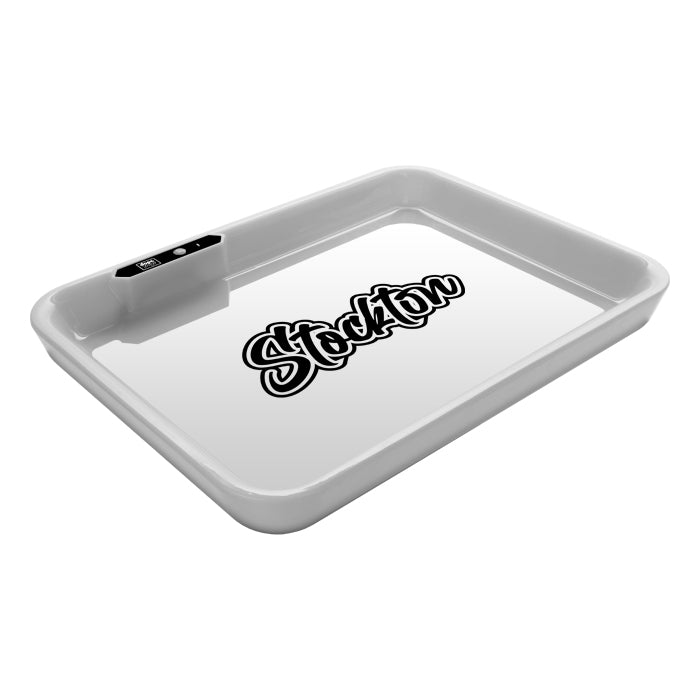 Dope Trays x Stockton – White background Black Logo
