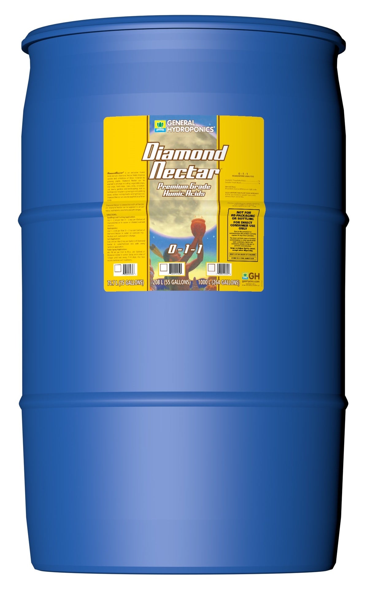 General Hydroponics® Diamond Nectar® 0-1-1 55gal