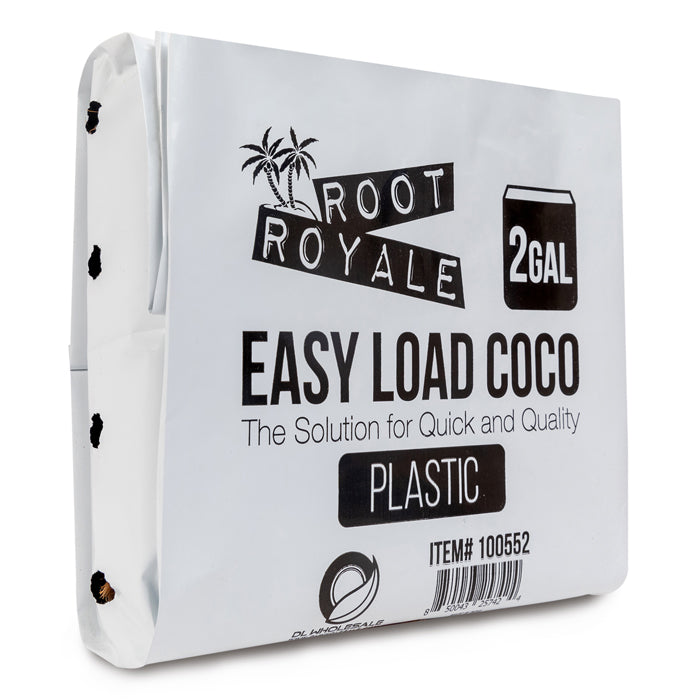 Root Royale Easy Load Coco Plastic Grow Bags 2 Gallon