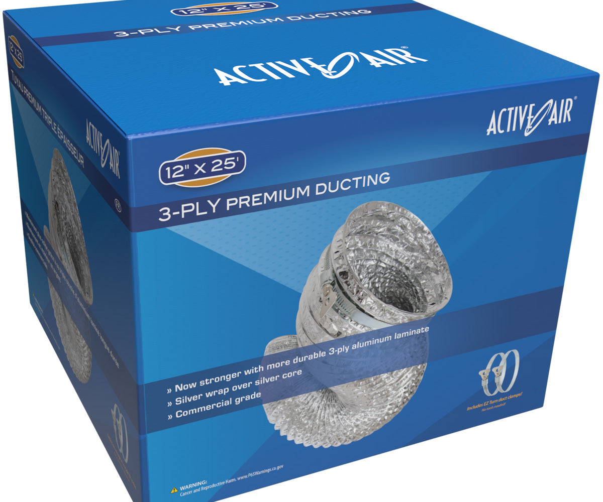 Active Air Premium Ducting, 12″ x 25′