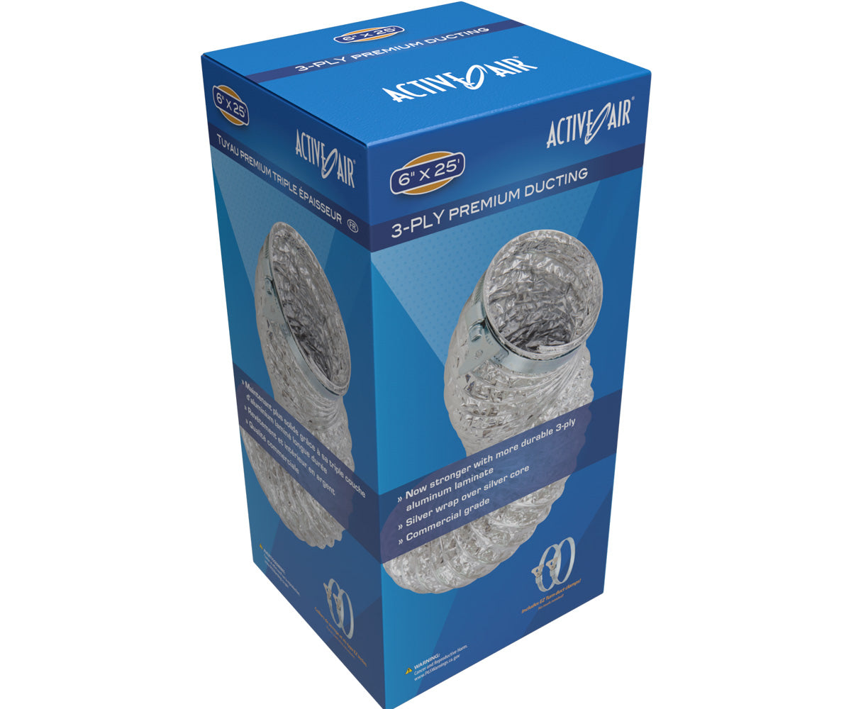 Active Air Premium Ducting, 6″ x 25′