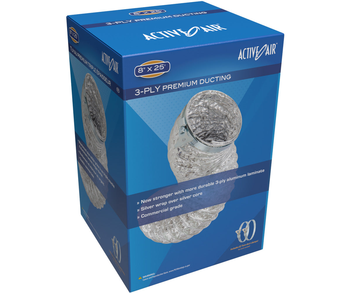 Active Air Premium Ducting, 8″ x 25′