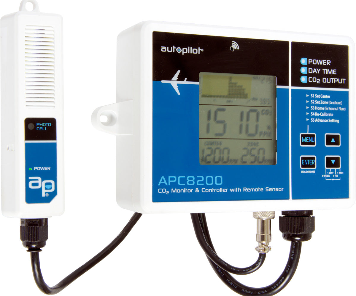 Autopilot CO2 Monitor & Controller w/15′ Remote Sensor