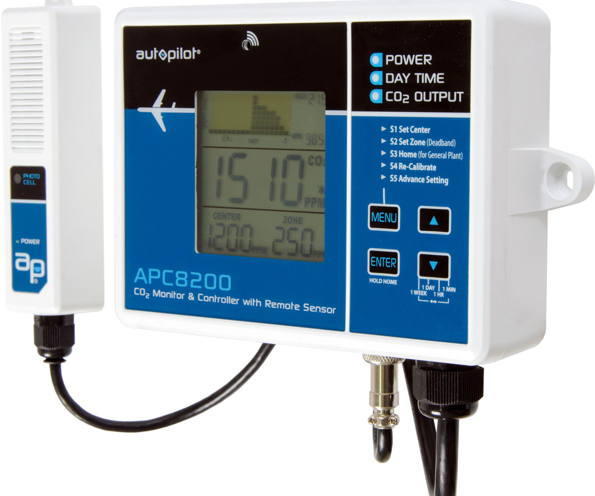 Autopilot CO2 Monitor & Controller w/15′ Remote Sensor