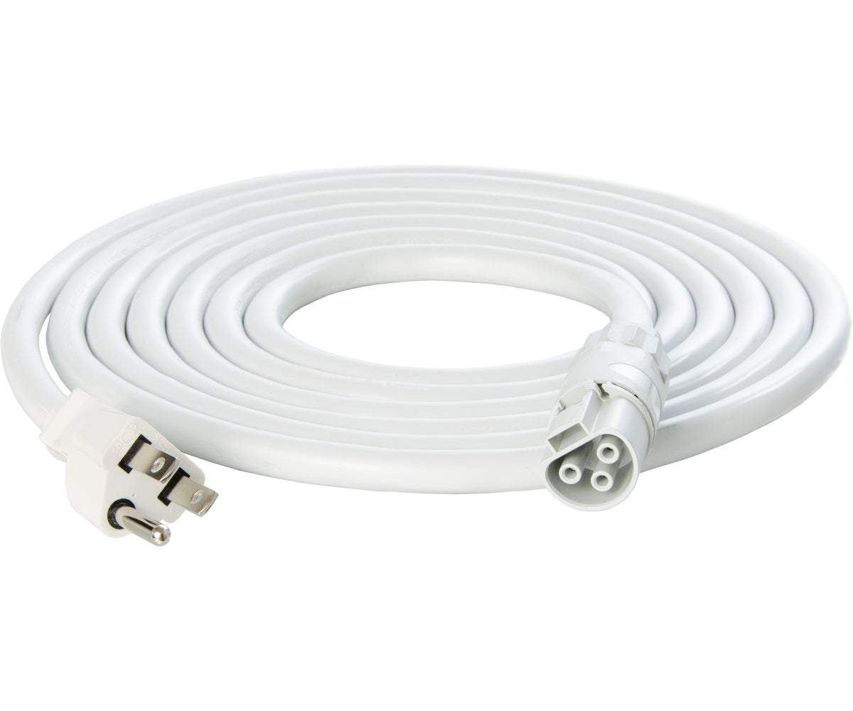 PHOTOBIO X White Cable Harness, 16AWG 110-120V Plug, 5-15P, 10′