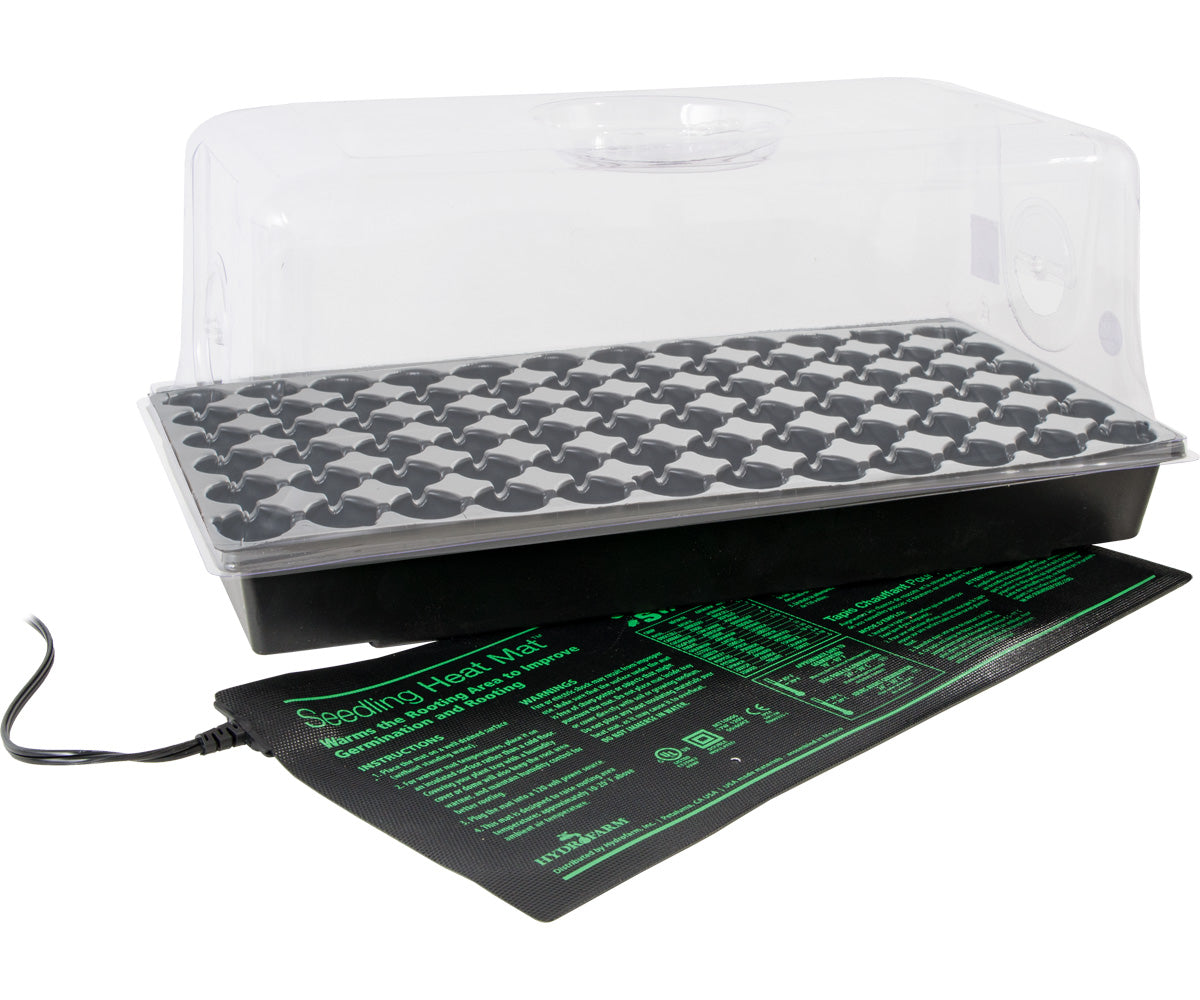 Jump Start Hot House w/Heat Mat, Tray, 72-Cell Insert, 7.5″ dome