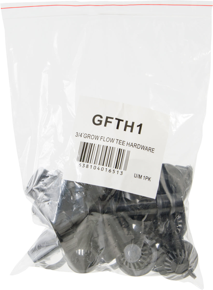 Active Aqua Grow Flow 3/4″ Tee Hardware Kit, pack of 6