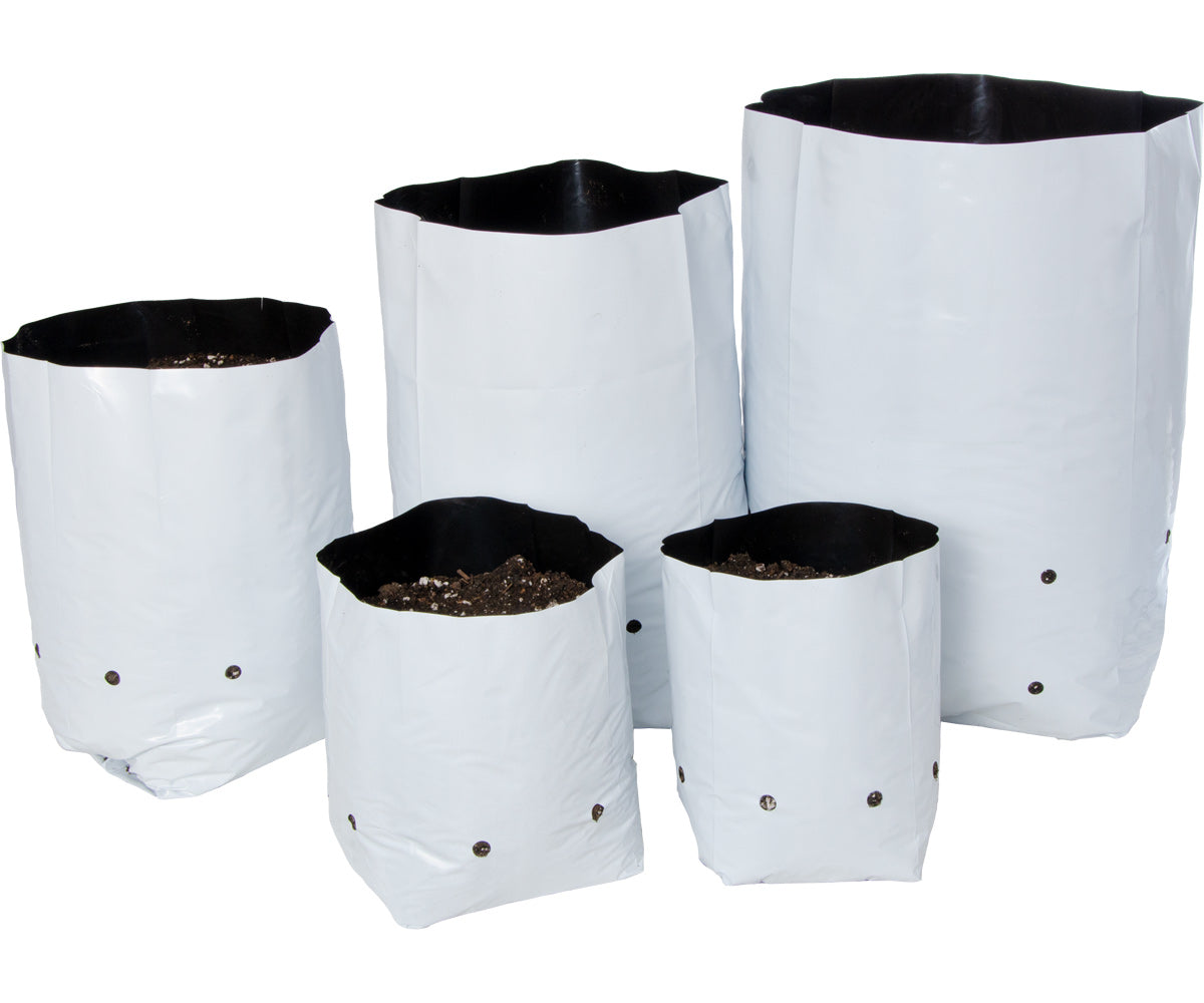 Hydrofarm Black & White Grow Bag, 10 gal (20 packs of 10)