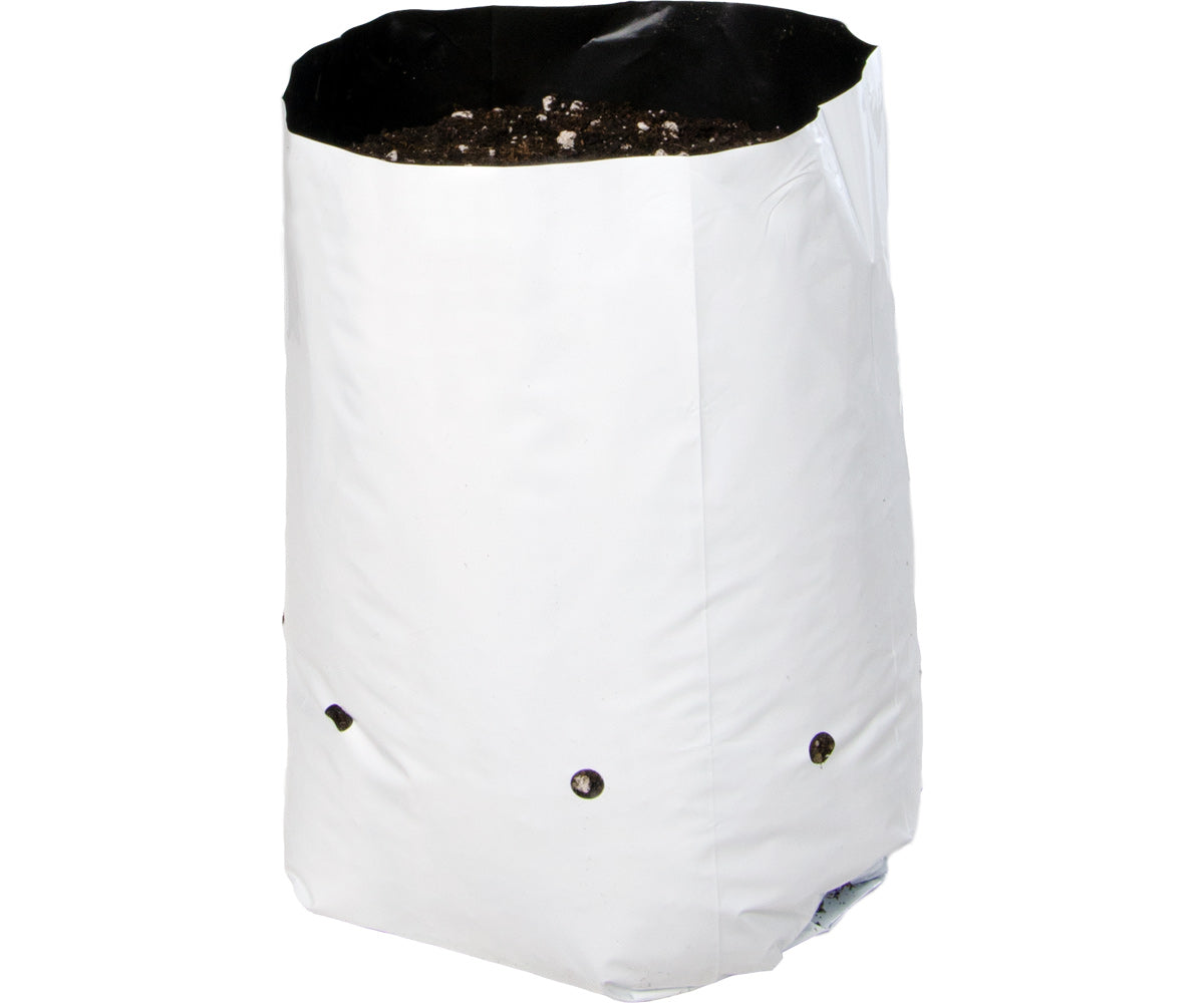 Hydrofarm Black & White Grow Bag, 2 gal (20 packs of 25)