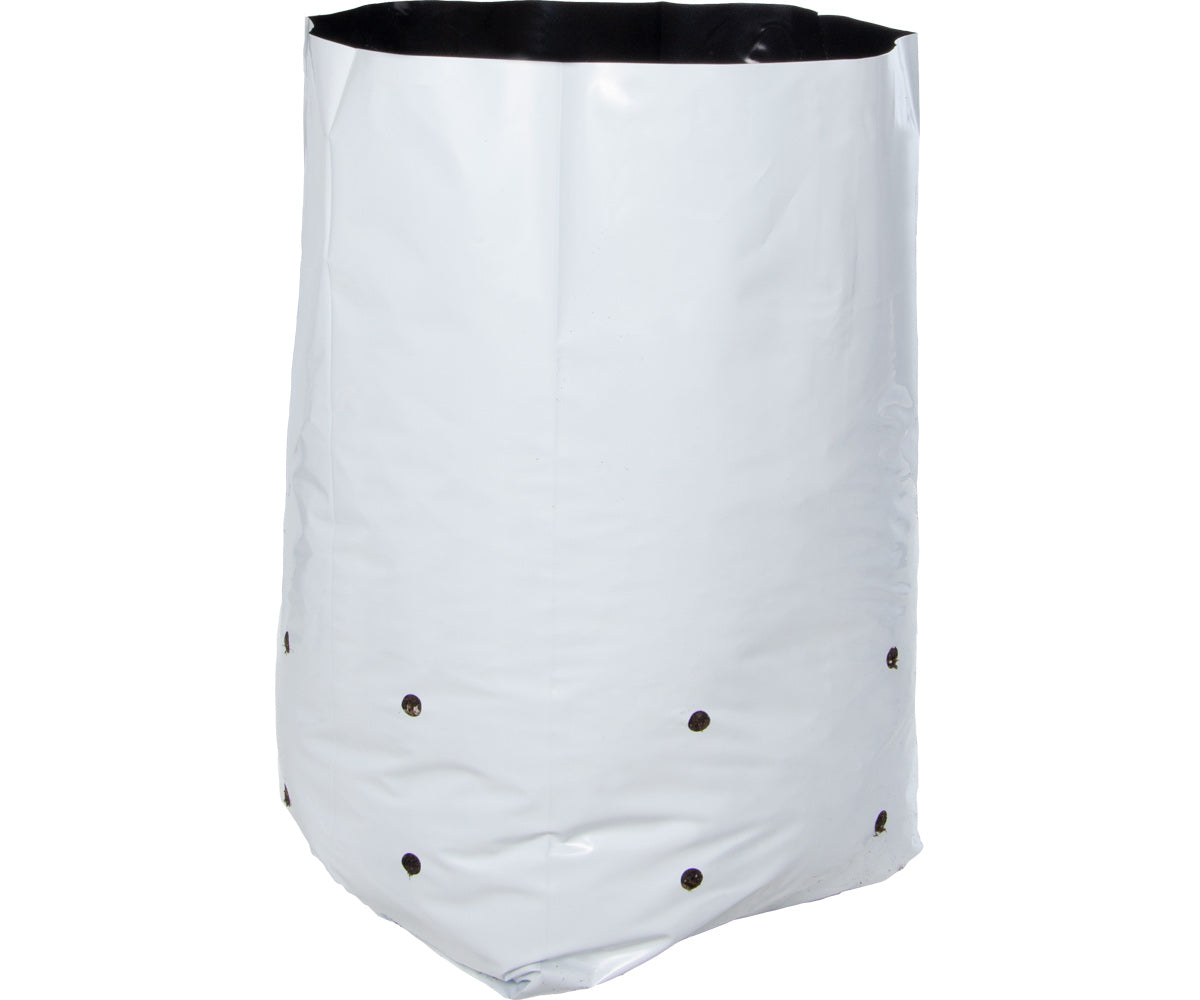 Hydrofarm Black & White Grow Bag, 5 gal (16 packs of 25)