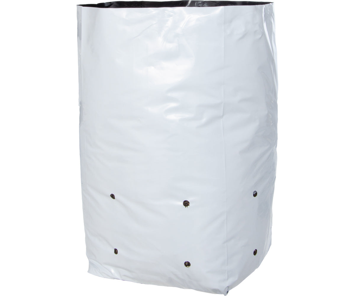 Hydrofarm Black & White Grow Bag, 7 gal (16 packs of 25)