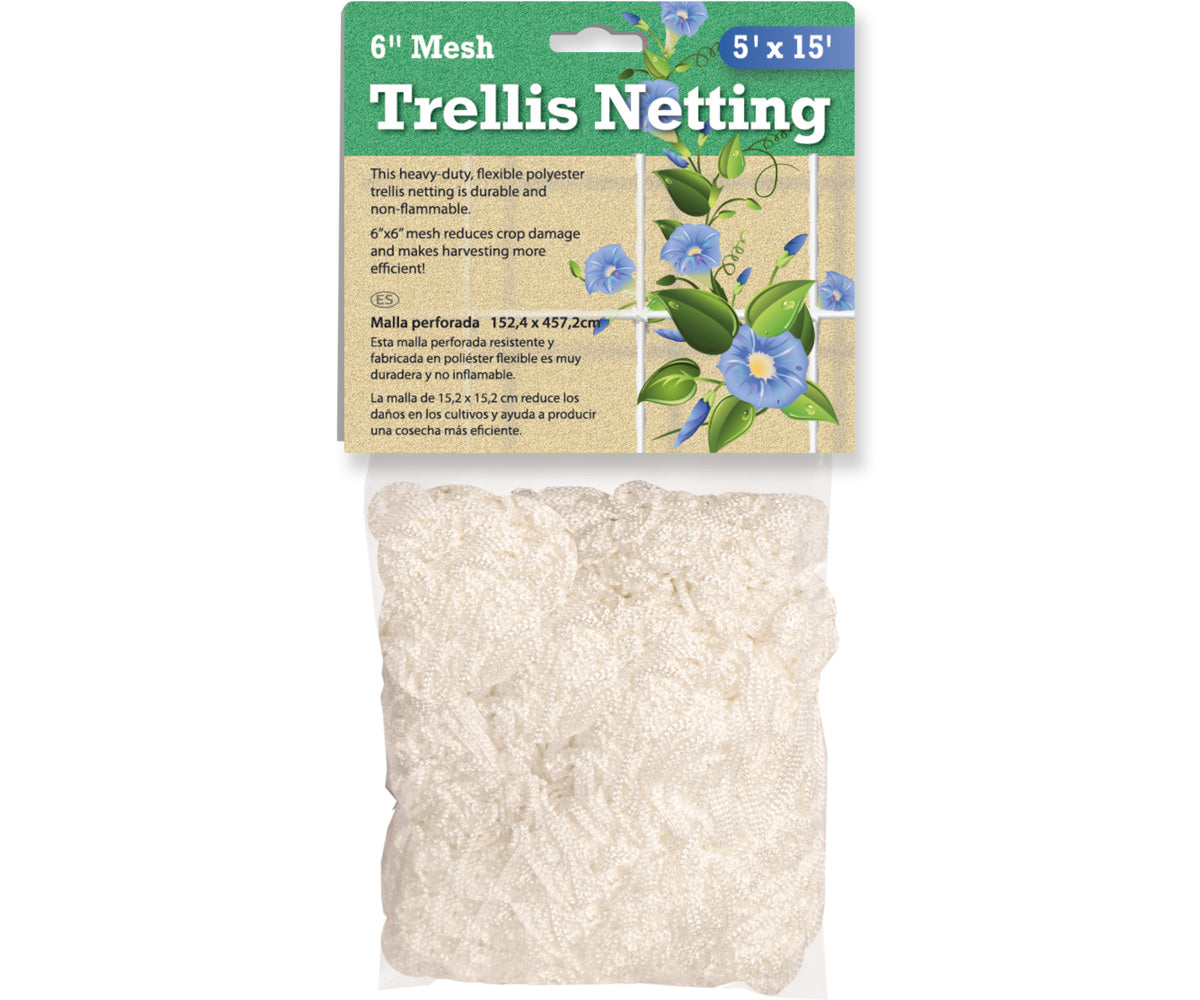 Trellis Netting 6″ Mesh, woven, 5′ x 15′