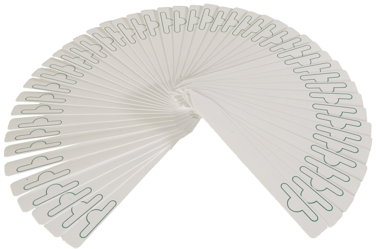 Hydrofarm Plastic Plant Marker, White, 6″ x 5/8″, pack of 50