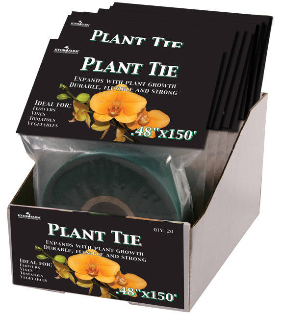 Hydrofarm Plant Tie, 150′ x 1/2", 8 mil