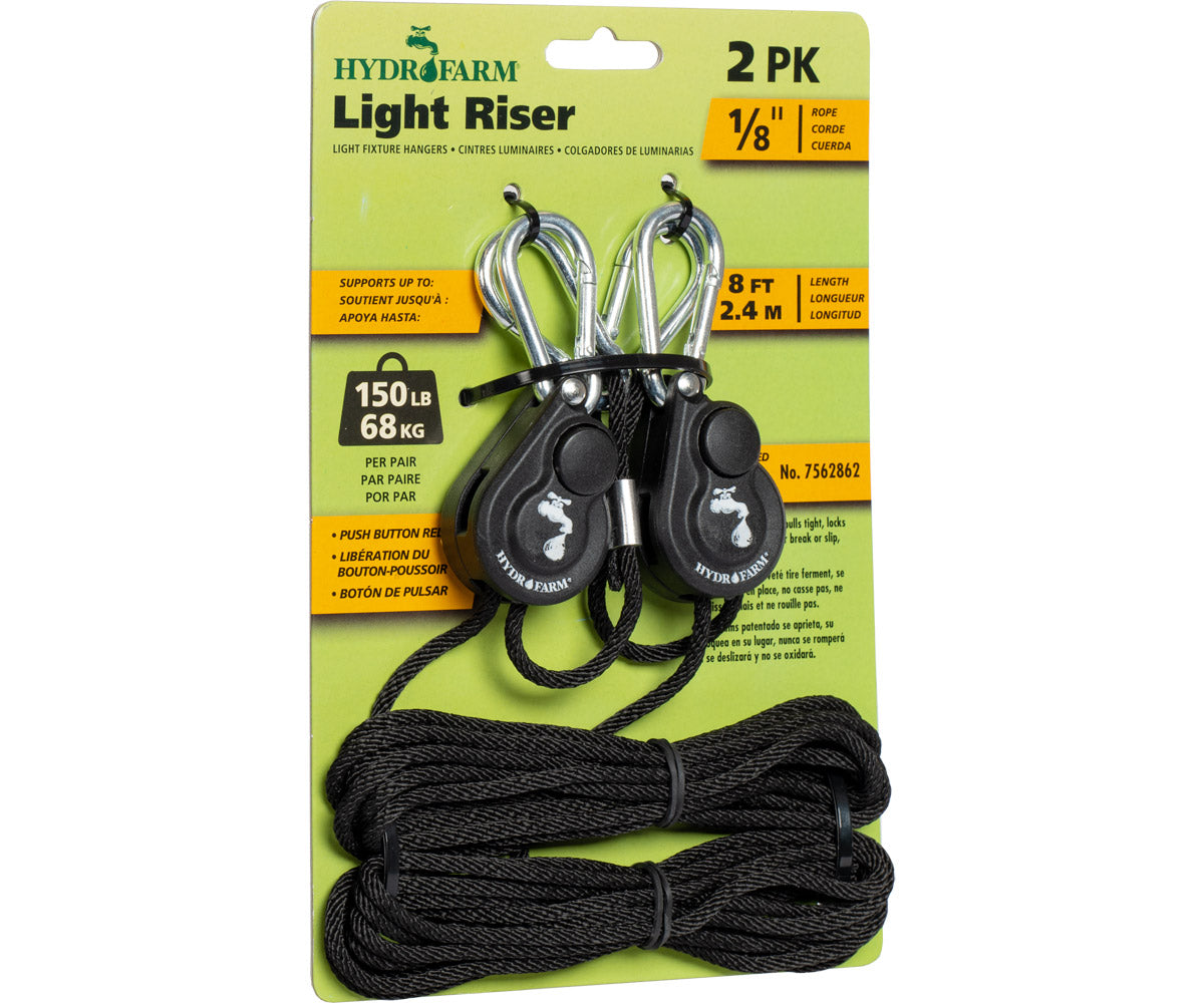 Hydrofarm Light Riser Hanging System w/Push Button Release, 1/8″
