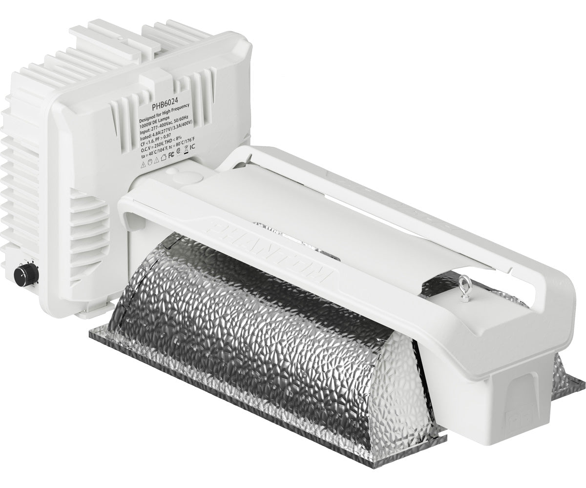 Phantom 60 Series DE Enclosed Lighting System, 1000W, 277-400V (3′ Leads cord)