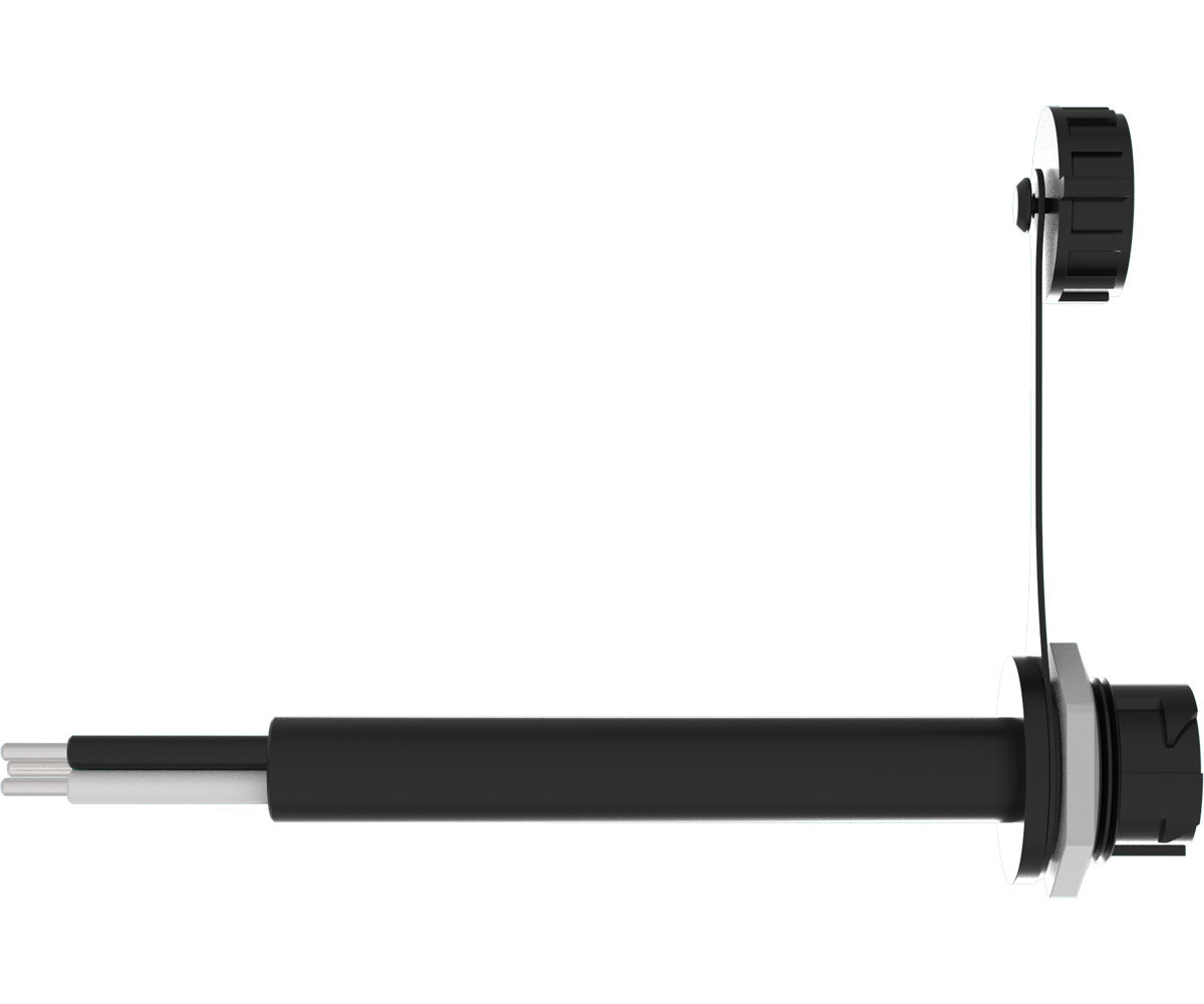 PHOTOBIO AC Female Panel mount, 40A M25, Pigtail 6″ 10AWG