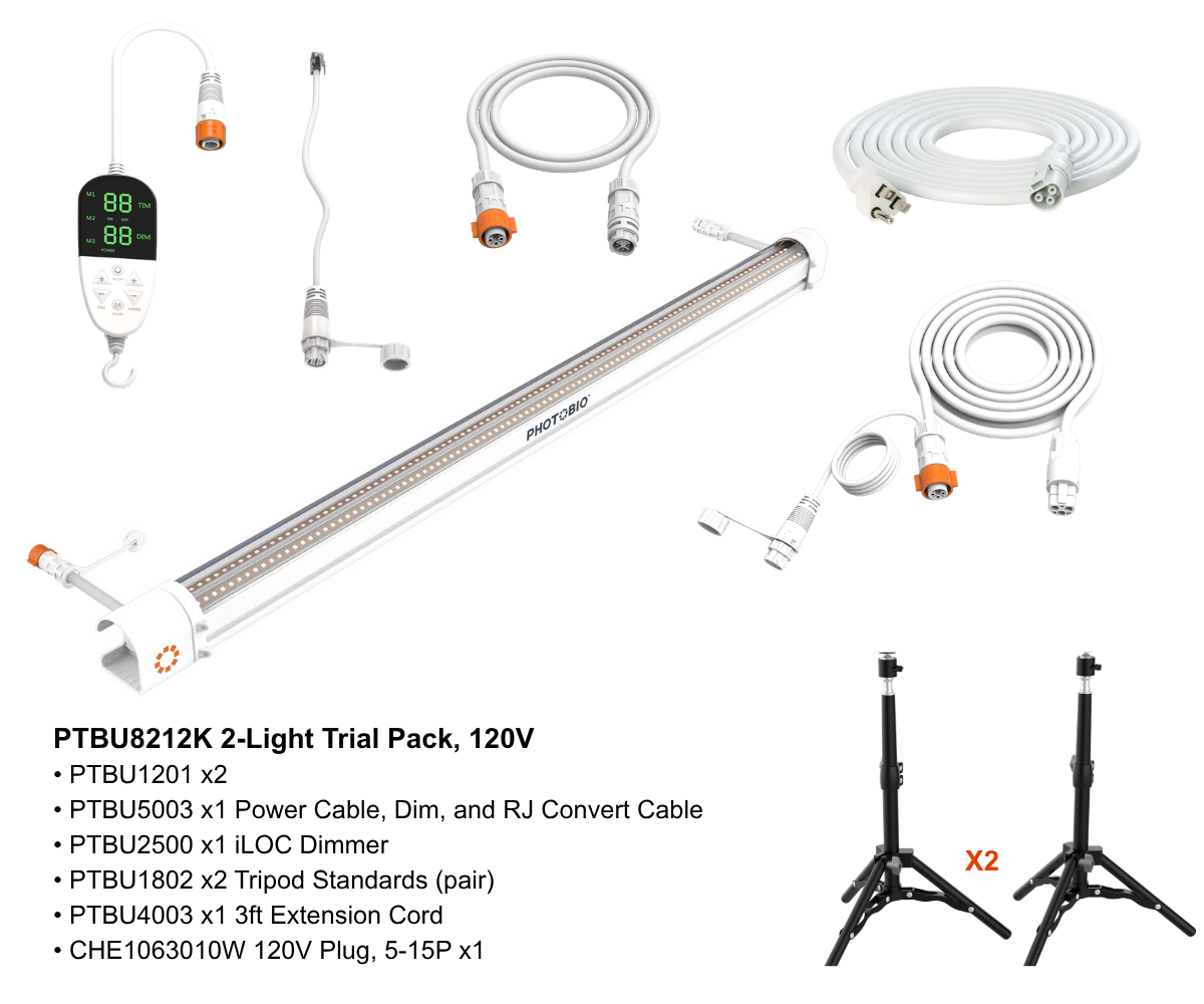 PHOTOBIO IU 2-Light Trial Pack, 120V